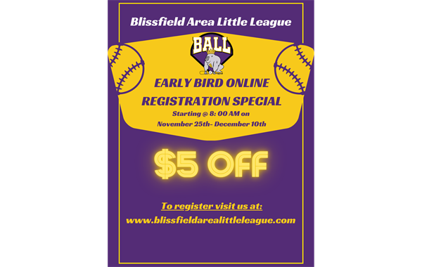 Early Bird Registration Special